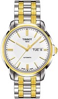 TISSOT 天梭 T-Classic 自动 III 白色表盘双色男式手表 T0654302203100
