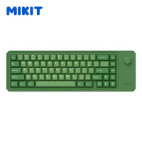 MIKIT M65绿色原野 机械键盘 无线三模蓝牙键盘 Gasket结构多媒体按键 电脑游戏办公键盘