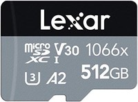 Lexar 雷克沙 专业1066x 512GB microSDXC UHS-I卡 LMS1066512G-BNANU