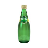 perrier 巴黎水 含气青柠味饮料 330ml* 24瓶 玻璃瓶 泡沫箱发货
