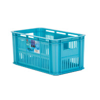 爱丽思后备箱杂物整理收纳置物篮塑料筐收纳箱玩具篓浴室篮子厨房 BN-50:天蓝色