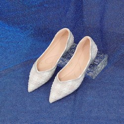 FONDBERYL 菲伯丽尔 星期六旗下23年秋季专柜新款法式尖头小单鞋珍珠装饰平底单鞋女