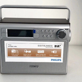 PHILIPS 飞利浦 便携式复古风FM调频高灵敏度收音机户外电台AE5020