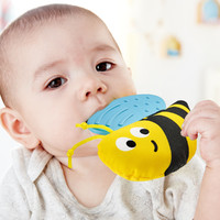 Hape 德国儿童益智玩具摇铃牙胶手摇铃铛新生儿礼盒3个月+E8444