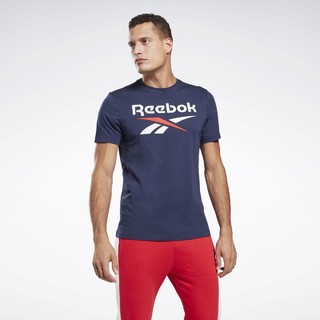 Reebok 锐步 夏季运动T恤短袖男式TEE经典圆领舒适简约运动休闲