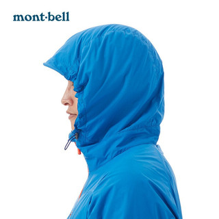 montbell春夏新款mont.bell蒙贝欧户外男款连帽软壳上衣神衣外套日系简约 BK L/180