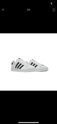 adidas 阿迪达斯 三叶草金标大童贝壳头黑白低帮板鞋FU7712