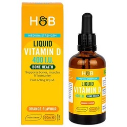 HOLLAND & BARRETT 橙子味液体维生素D滴液 400IU 60ml