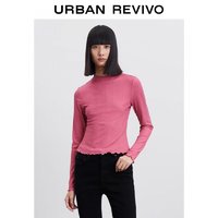 PLUS会员：URBAN REVIVO 女士紧身长袖 WB36B4MN2002