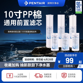 PENTAIR 滨特尔 净水器大蓝瓶升级款过滤瓶 10寸大白瓶滤芯