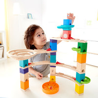 Hape 夸得瑞拉—回旋栈道套3岁以上益智玩具滚珠积木拼搭木质儿童