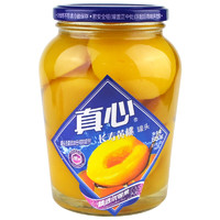 88VIP：真心食品 真心罐装水果即食新鲜黄桃水果罐头对开880g*1瓶自制冰点水果捞