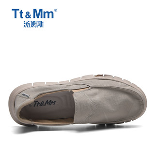 TOMS 汤姆斯 Tt&Mm/汤姆斯复古低帮帆布鞋男鞋潮流百搭夏季一脚蹬懒人休闲布鞋