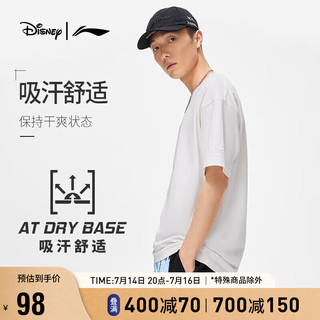 LI-NING 李宁 迪士尼 OSWALD系列2023男子吸汗舒适短袖文化衫AHST309