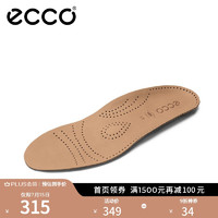 ecco 爱步 皮质鞋垫冬季透气运动鞋垫子 支撑日常9059021 棕色905902100121 43