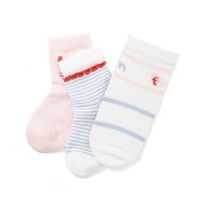 巴拉巴拉 208221172204-00316 儿童袜子 3条装 白红色调