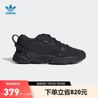 adidas 阿迪达斯 官方三叶草OZWEEGO男女网面跑步运动复古老爹鞋 黑 39(240mm)