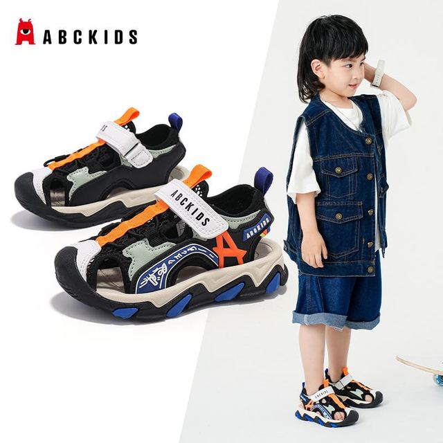 抖音超值购：ABC童鞋 ABCKIDS童鞋夏季新款儿童时装凉鞋男童女童包头运动休闲沙滩鞋