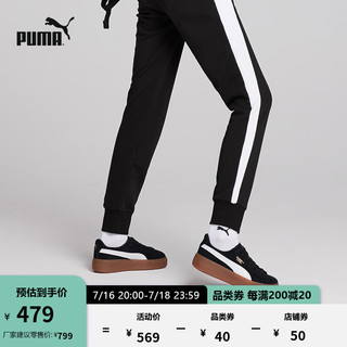 PUMA 彪马 Suede Platform Rihana 女子运动板鞋 363559-02 黑白金标/生胶底 37.5
