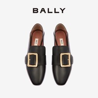 BALLY 巴利 女士黑色浅口单鞋乐福鞋平底鞋6213099 黑色 36