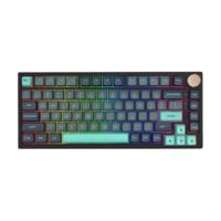 VGN N75 幻彩版 82键 有线机械键盘 加勒比海 动力紫轴 RGB