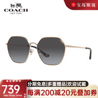 COACH 蔻驰 女款太阳镜 0HC7132 0HC7132-93318G-58