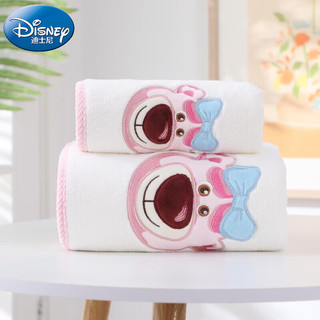 Disney 迪士尼 草莓熊毛巾浴巾两件套珊瑚绒加厚速干