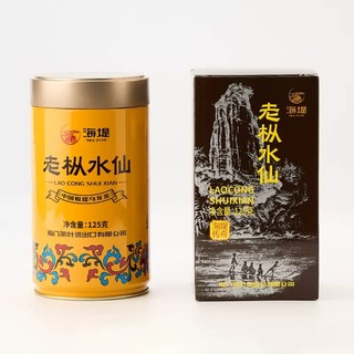 中茶 海堤黄罐AT102A老枞水仙125g*3罐 乌龙茶 中粮出品