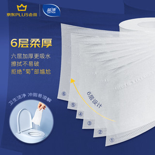Lam Pure 蓝漂 X 卷纸  6层150克*30卷有芯卷纸整箱装