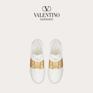 VALENTINO 华伦天奴 女士低帮休闲鞋 3W2S0HN9BXRK1S 白色/金色 36.5