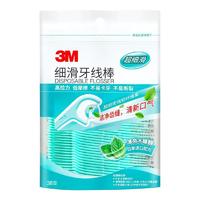 3M 薄荷细滑牙线棒袋装 38支