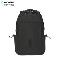 WENGER 威戈 商务双肩包15.6英寸电脑包防泼水背包可挂行李箱有反光条611941黑