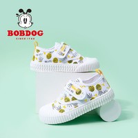 BoBDoG 巴布豆 童鞋2022春秋新款儿童帆布鞋女童布鞋软底宝宝防滑休闲鞋子