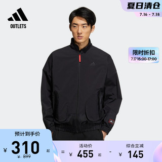 adidas 阿迪达斯 官方outlets阿迪达斯轻运动兔年款男春季宽松休闲夹克外套