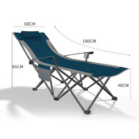 V-CAMP 威野营 户外折叠椅 躺椅折叠 便携式单人午休椅办公室午睡床陪护床行军床