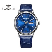 抖音超值购：TIAN WANG 天王 表轮时代自动机械手表防水男女真皮5943