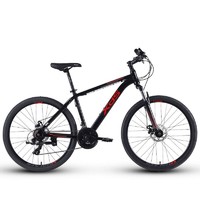 PLUS会员：XDS 喜德盛 黑客350 山地自行车 黑红 15.5寸