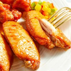 tyson泰森新奥尔良鸡翅中454g2奥尔良烤翅速冻空气炸锅半成品烧烤冷冻