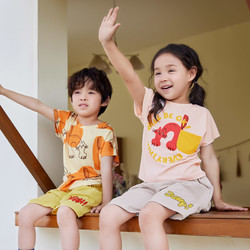 Minizone 夏季男女兒童幼兒園中小童寶寶休閑圓領透氣涼感防曬短袖T恤上衣2-8歲