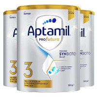 Aptamil 爱他美 新西兰原装澳洲白金版婴幼儿配方奶粉 白金3段3罐 900g