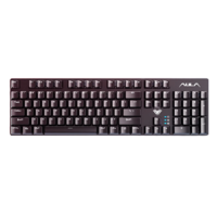 AULA 狼蛛 S2022 104键 有线机械键盘 黑色 青轴 混光