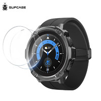 supcase 三星Galaxy Watch5 Pro保护壳（赠2片玻璃膜）运动防摔保护壳壳带一体化 黑色-2片同型号玻璃膜