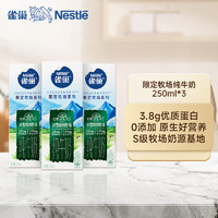 Nestlé 雀巢 北纬45°冰雪绿洲限定牧场纯牛奶250ml*3盒