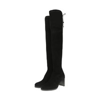 STUART WEITZMAN 女士长筒靴 TIELAND SOHO BLACK SUEDE