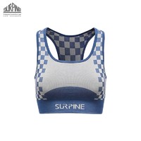 SURPINE 松野湃 棋盘格系列 女子运动内衣 FTA115001