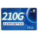 中国联通 盛丰卡 19元月租（ 210G通用流量+不限速上网卡）激活享充话费20元