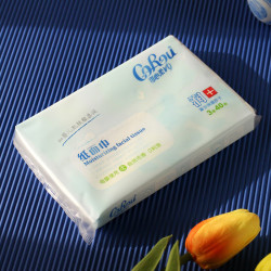 corou可心柔v9婴儿纸巾40抽云柔巾保湿面巾纸便携装3层40抽1包