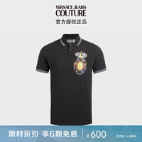 VERSACE JEANS COUTURE 男士印花POLO衫 00003470662