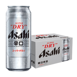 Asahi 朝日啤酒 朝日超爽 生啤酒 500ml*12听 整箱装