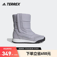 adidas 阿迪达斯 官方TERREX CHOLEAH BOOT女户外登山徒步鞋雪地靴EH3538 灰色/黑色 38(235mm)